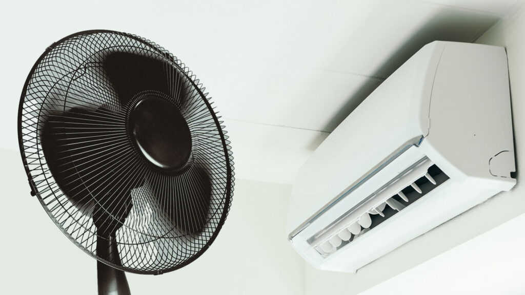 Ventilador vs. aire acondicionado